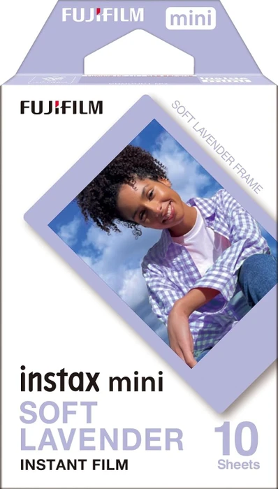 Fujifilm instax mini Sofortbildfilm Soft Lavender, 10 Aufnahmen