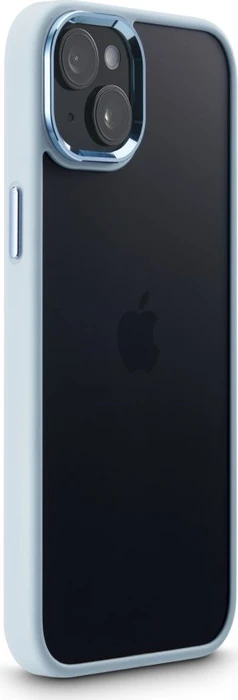 Hama Handyhülle Cam Protect für Apple iPhone 15 transparent\/blau