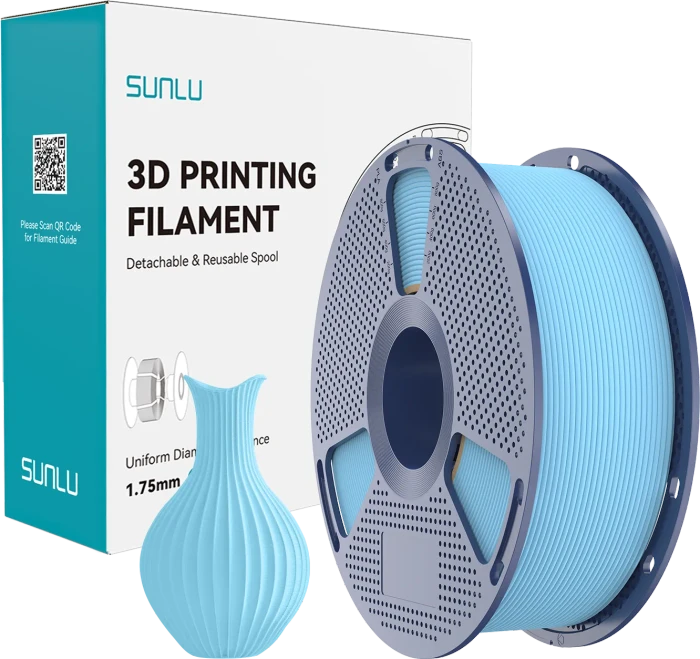 Sunlu PLA, Classic Sky Blue, Spule, 1.75mm, 1.00kg