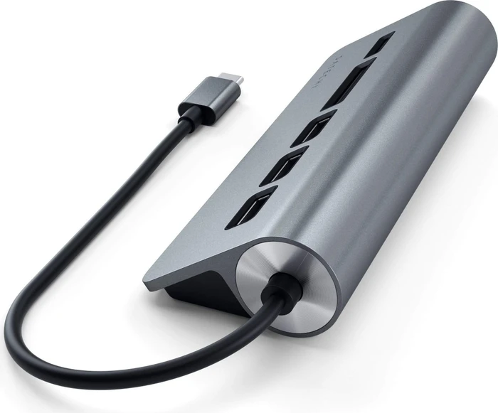 Satechi USB-C Combo Hub, Space Gray, USB-C 3.0 [Stecker]