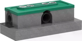 Hansgrohe RainDrain uBox universal Grundkörper für Duschrinne, Kunststoff