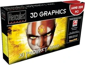 Hercules 3D Prophet 9000, Radeon 9000, 64MB DDR, DVI, TV-out, PCI, retail [250/200MHz]