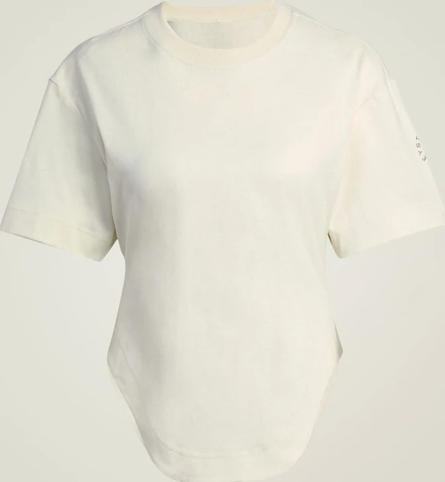 adidas by Stella McCartney Sportswear Curved Hem T-Shirt kurzarm almond milk-smc (Damen)