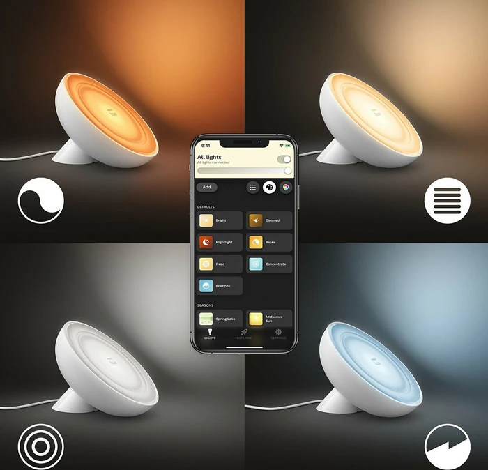 Philips Hue White and Color Ambiance Bloom weiß