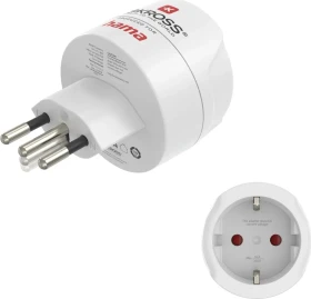 Hama Reiseadapter Typ J/Typ L/Typ N, 3-polig, für Schweiz, Italien und Brasilien