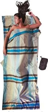 Cocoon TravelSheet Baumwolle Flanell Hüttenschlafsack african rainbow