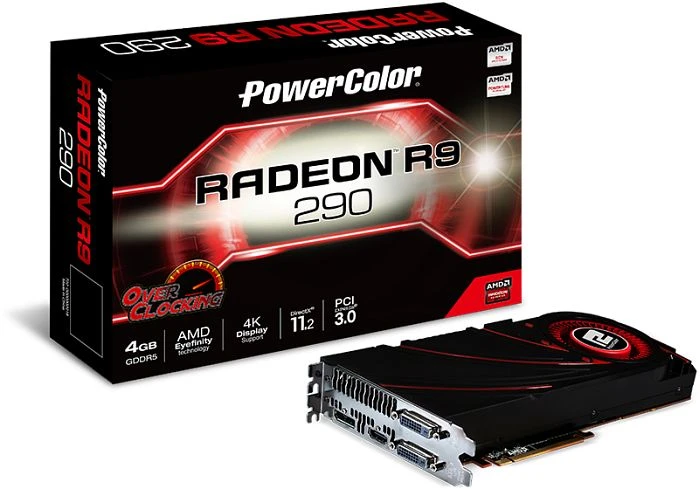 PowerColor Radeon R9 290 OC, 4GB GDDR5, 2x DVI, HDMI, DP