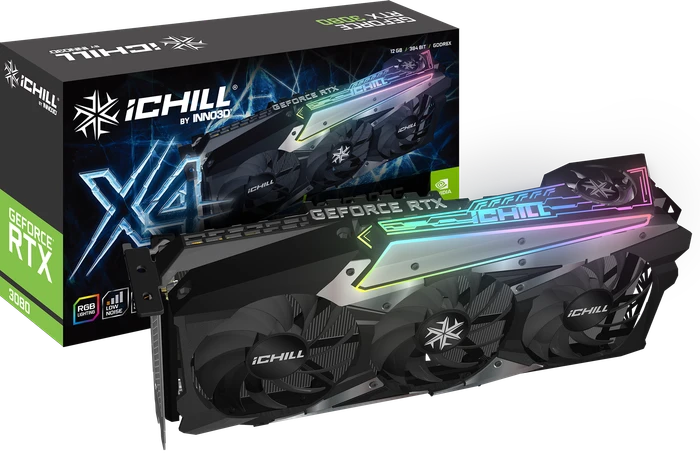 INNO3D GeForce RTX 3080 iCHILL X4 LHR, 12GB GDDR6X, HDMI, 3x DP