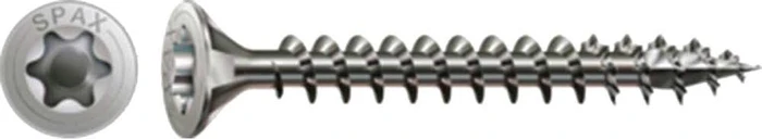 Spax Edelstahl rostfrei A2 4CUT T-STAR plus T20 Universalschraube, 5x60mm, 25 Stück