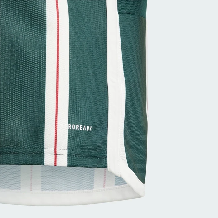 adidas Manchester United 2023/2024 Auswärtstrikot green night/core white/active maroon (Junior)