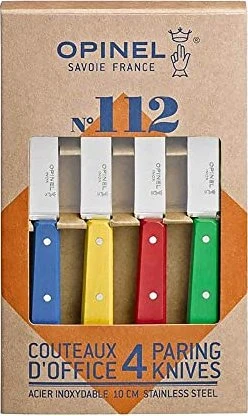 Opinel Schälmesser mehrfarbig, 4 Stück