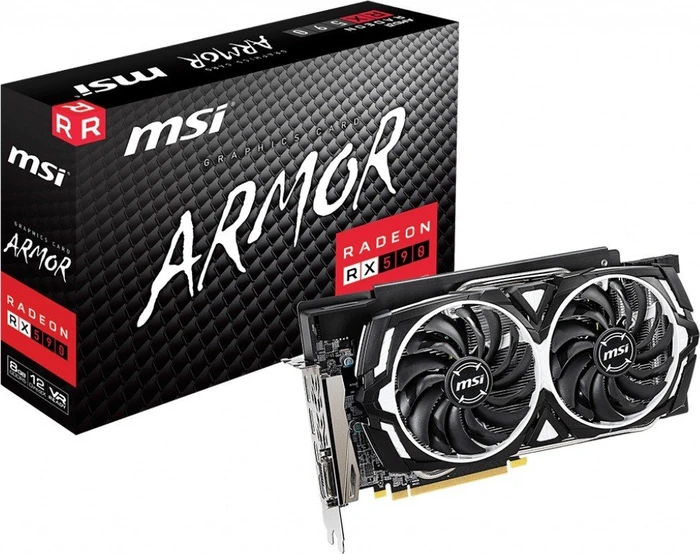 MSI Radeon RX 590 Armor 8G, 8GB GDDR5, DVI, 2x HDMI, 2x DP
