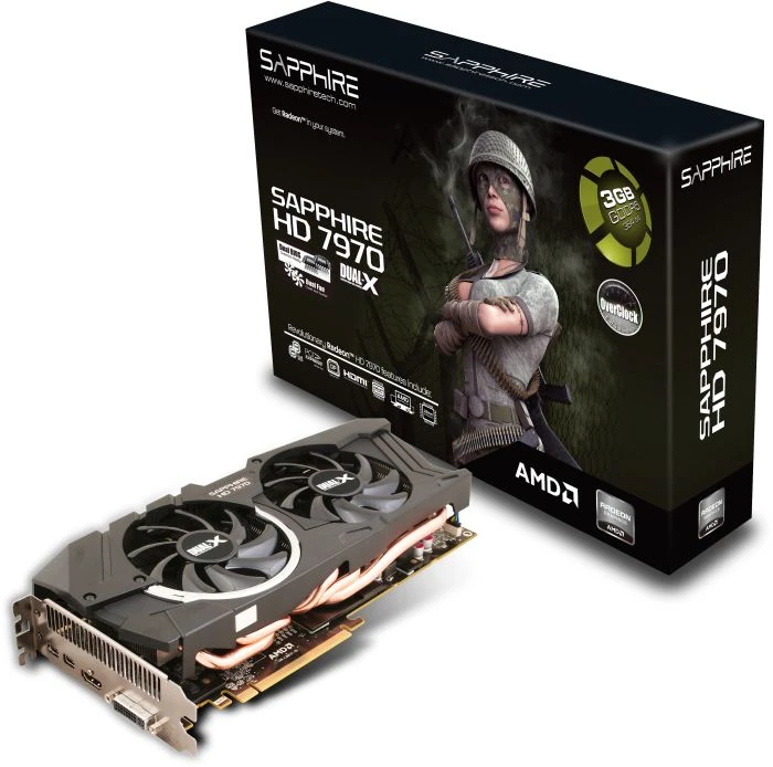 Sapphire Radeon HD 7970 OC, 3GB GDDR5, DVI, HDMI, 2x mDP, full retail