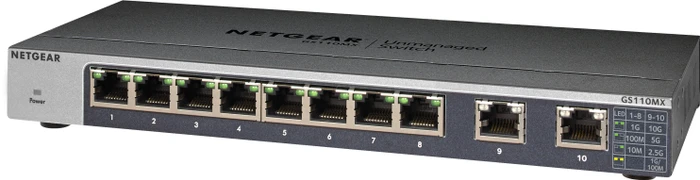 Netgear GS110 Desktop Gigabit Switch, 10x RJ-45