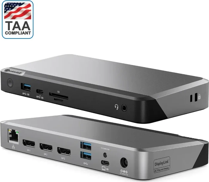 Alogic DX3 Triple 4K Display Universal Docking Station - with 100W Power Delivery, USB-C 3.1 [Buchse]