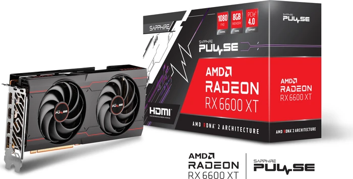 Sapphire Pulse Radeon RX 6600 XT, 8GB GDDR6, HDMI, 3x DP, lite retail