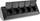 ChiliTec 5-fach Steckdosenblock, schwarz 250V~/ 16A, Aufbaumontage mit Klappen (23943)