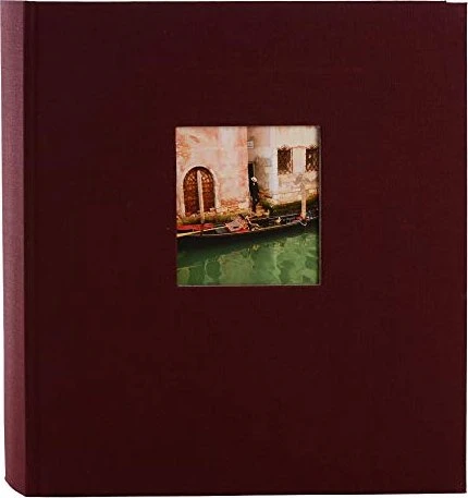 Goldbuch Buch Fotoalbum Bella Vista 30x31 weiße Seiten dunkelrot