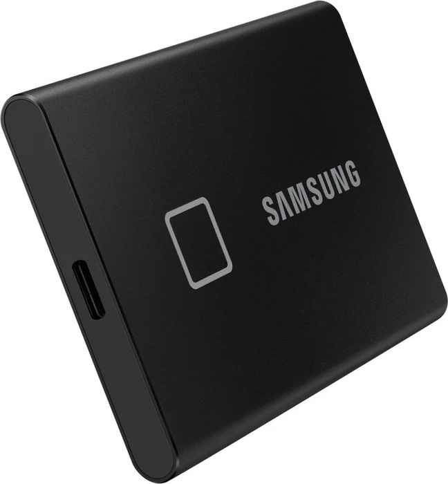 Samsung Portable SSD T7 Touch, Metallic Black, 500GB, USB-C 3.1