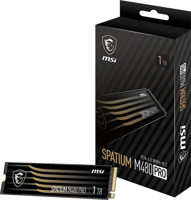 MSI Spatium M480 Pro 1TB, M.2 2280 / M-Key / PCIe 4.0 x4