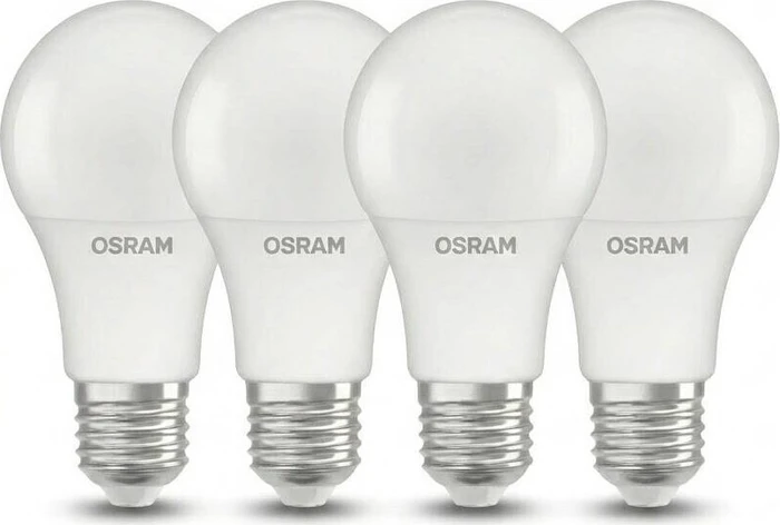 Osram Ledvance LED Base Classic A 60 10W/827 E27 Frosted, 4 Stück