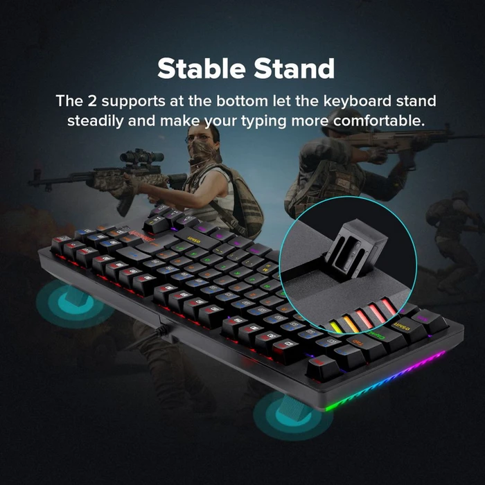Redragon 2in1 Gamer Value Kit, Mechanical RGB Keyboard (Outemu Brown) + RGB Gaming Mouse, USB, DE