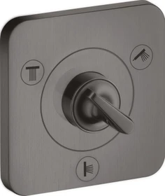 Hansgrohe Axor Citterio E Ab- und Umstellventil Trio/Quattro brushed black chrome