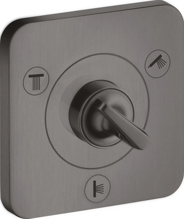 Hansgrohe Axor Citterio E Ab- und Umstellventil Trio/Quattro brushed black chrome