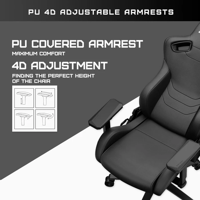 Anda Seat Kaiser Frontier XL Gamingstuhl, schwarz