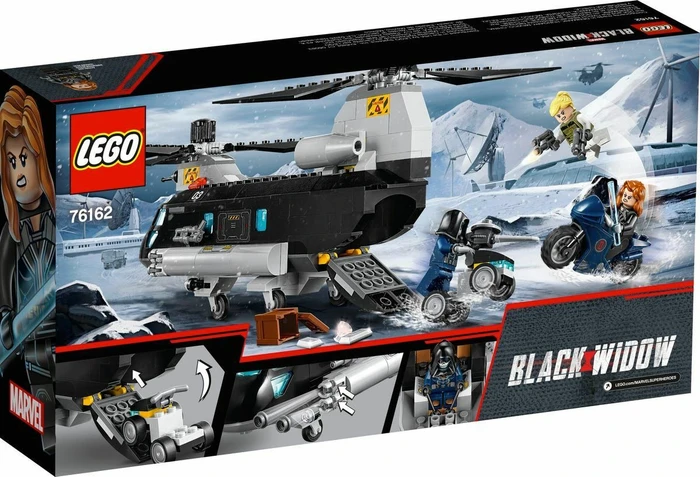 LEGO Marvel Super Heroes Spielset - Black Widows Hubschrauber-Verfolgungsjagd