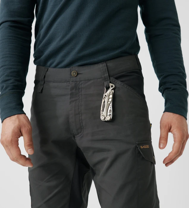 Fjällräven Kaipak Hose lang dark grey/black (Herren)