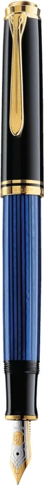 Pelikan Souverän M400 schwarz/blau, rechte Hand, mittel, Geschenkbox