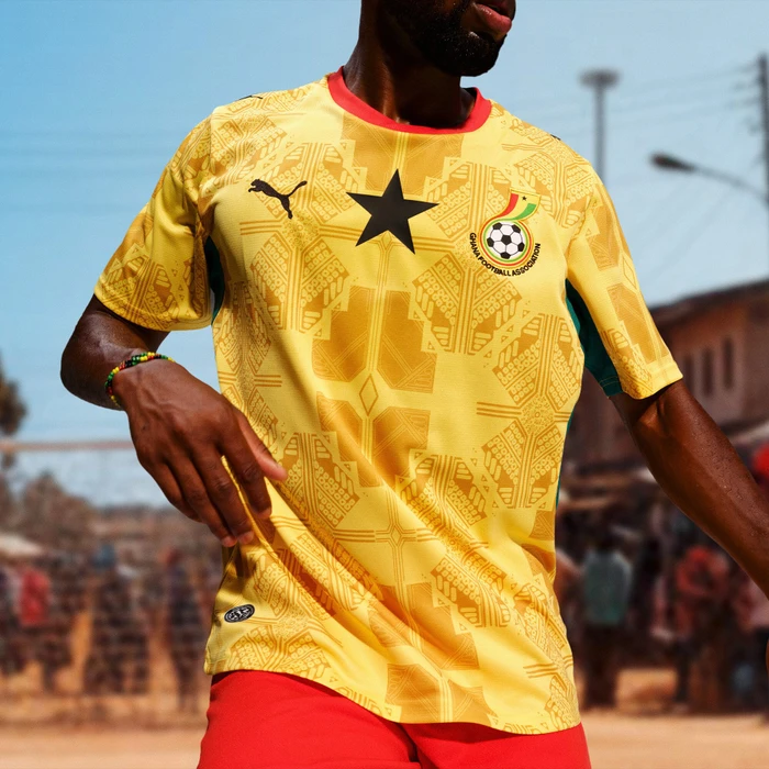 Puma FIFA WM 2026 Ghana Auswärtstrikot sunny yellow/archive yellow (Junior)