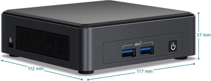 ASUS NUC 11 Pro Kit - Slim - Tiger Canyon - NUC11TNKi7 / BNUC11TNKI70002, EU-Netzkabel