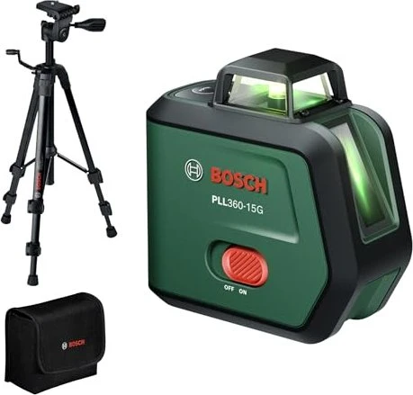 Bosch DIY PLL 360-15G Akku-Linienlaser inkl. Tasche + Akku 2.0Ah