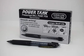 Uni-Ball Power Tank SN-220 Kugelschreiber schwarz/grau, 12er-Pack