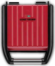 George Foreman Steel Compact Fitness Kontaktgrill rot