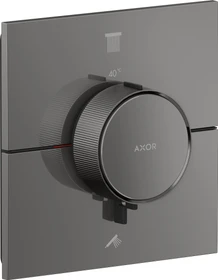 Hansgrohe Axor ShowerSelect ID eckig Thermostat für 2 Verbraucher polished black chrome