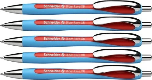 Schneider Slider Rave XB Kugelschreiber blau/rot, 5er-Pack
