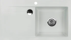 systemceram Stema 90 F Einbau Becken rechts alu