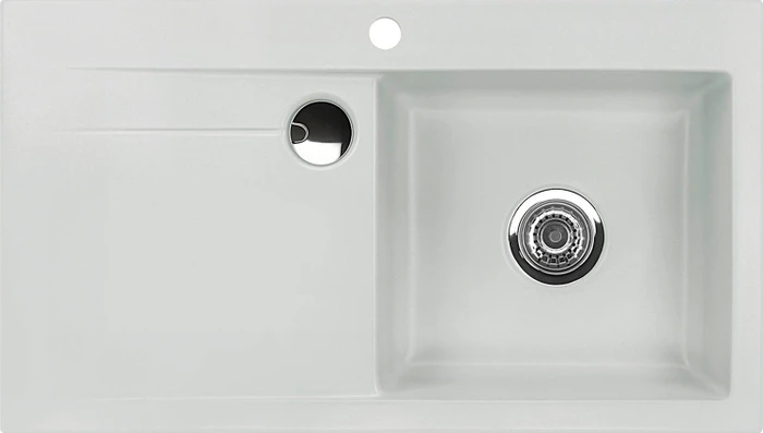 systemceram Stema 90 F Einbau Becken rechts alu