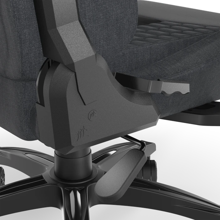 Corsair TC100 Relaxed Soft Fabric Gamingstuhl, schwarz/grau