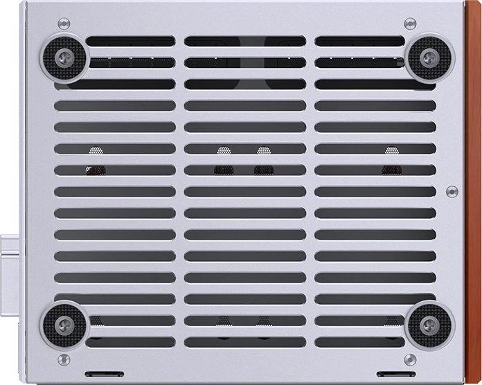 Jonsbo T6 Silver, silber/braun, Glasfenster, Mini-ITX
