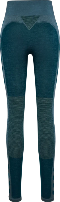 hummel CLEA Seamless Tight Hose lang dark sea (Damen)