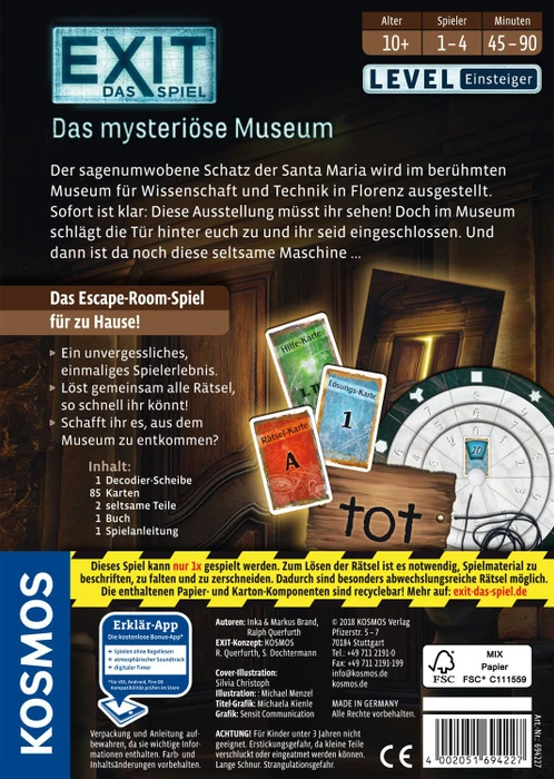 EXIT - Das Spiel - Das mysteriöse Museum