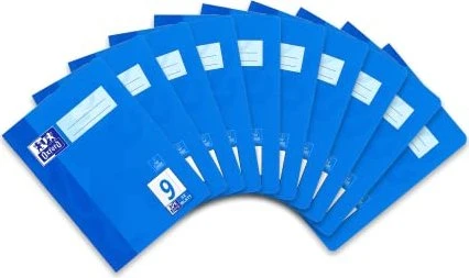 Oxford Schulheft, A5, Lineatur 9, dunkelblau, 32 Blatt, 10er-Pack