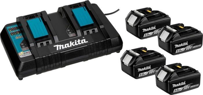 Makita Powersource-Kit Starterset 18V, 5.0Ah, Li-Ionen, 4 Akkus [20.0Ah] [360Wh] (199483-0)