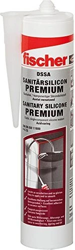 fischer DSSA Sanitärsilicon sanitärgrau, 310ml