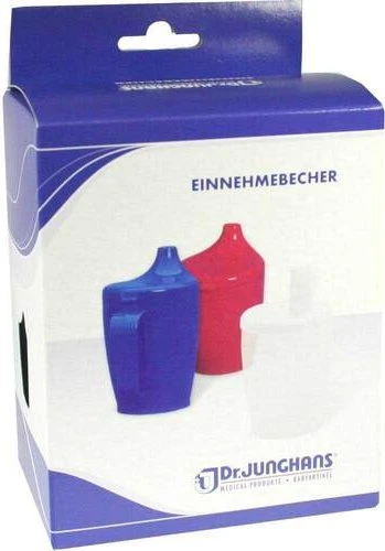 Dr. Junghans Medical Einnehmebecher mit 2 Griffen und Deckel 12mm grün, 250ml