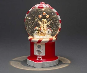 Konstsmide Motiv Süßigkeitenautomat mit Schneemann 20.5cm mehrfarbig LED warmweiß